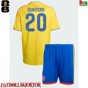 Colombia Juan Fernando Quintero #20 Hemmakläder Barn VM 2026 Kortärmad (+ Korta byxor)